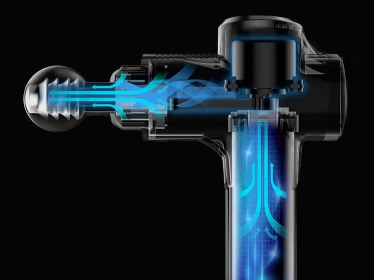 Massage Pistole mit LED