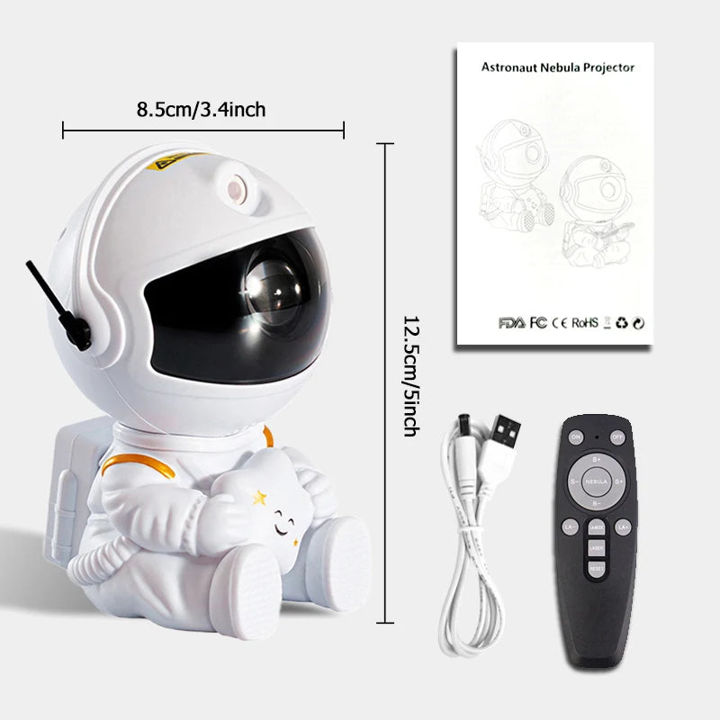 Astronaut Sternenhimmel Projektor | LED Galaxy Nacht Licht für Kinderzimmer & Schlafzimmer