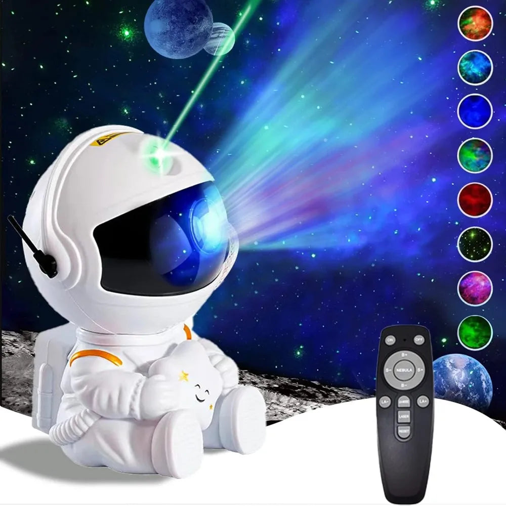 Astronaut Sternenhimmel Projektor | LED Galaxy Nacht Licht für Kinderzimmer & Schlafzimmer
